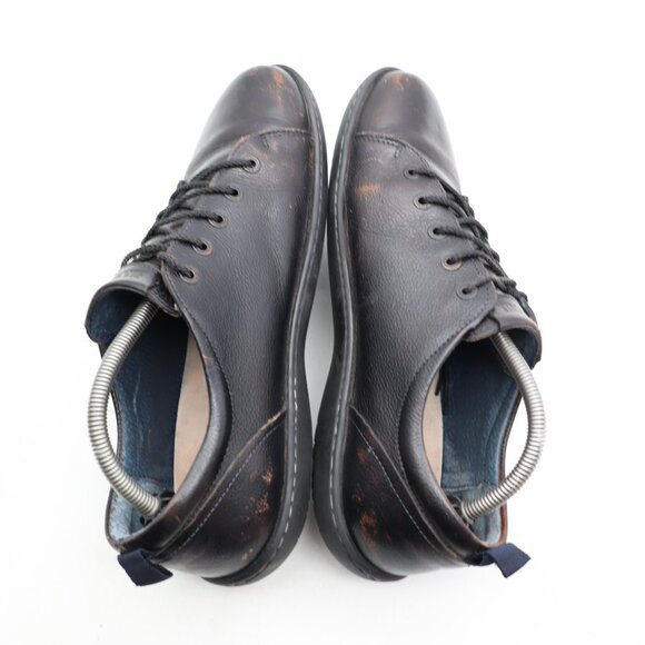 Birkenstock Islay Men's Size EU 43 Dark Brown Black Leather Casual Sneakers - Picture 6 of 10